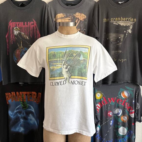 Hanes Other - Vintage 1990s Clawed Monet Art T-shirt